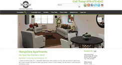 Desktop Screenshot of hampshireapartments.com
